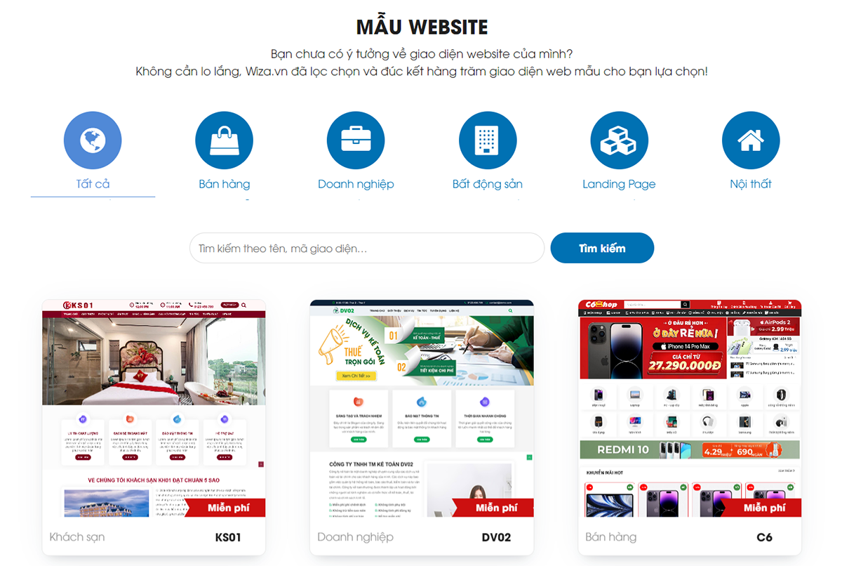 Wiza Web - Giải pháp tạo website chuyên nghiệp